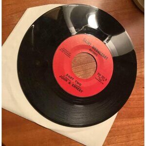 John & Ernest "Super Fly Meets Shaft" / "Part Two" 45 RPM Vinyl Record 1973 Rain